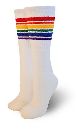 Pride Socks Unisex Over the Knee Rainbow Tube Socks Fearless