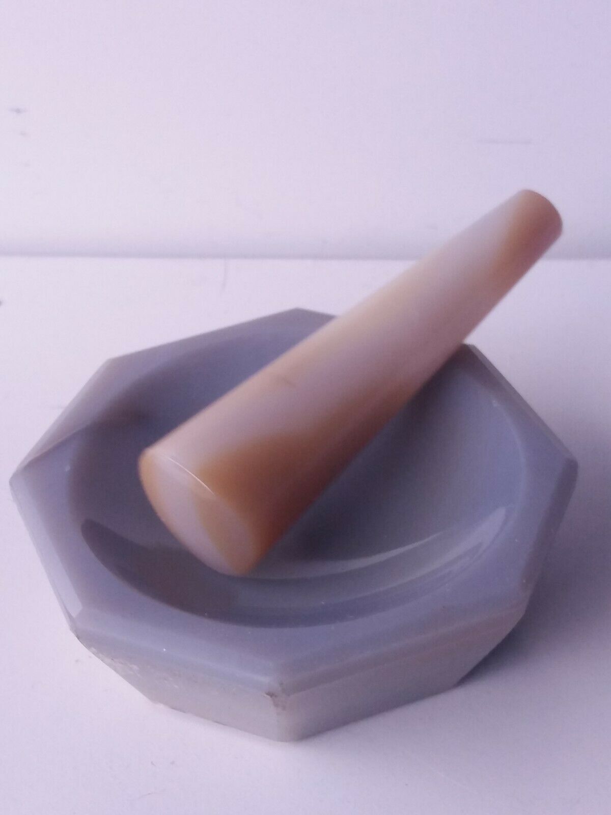 Agate Mortar and Pestle Germany  Alfred Fritsch