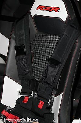 Polaris Utv Seat Belt Safety Harness 4 Point 3" Padded Rzr800 Xp900 Xp1000