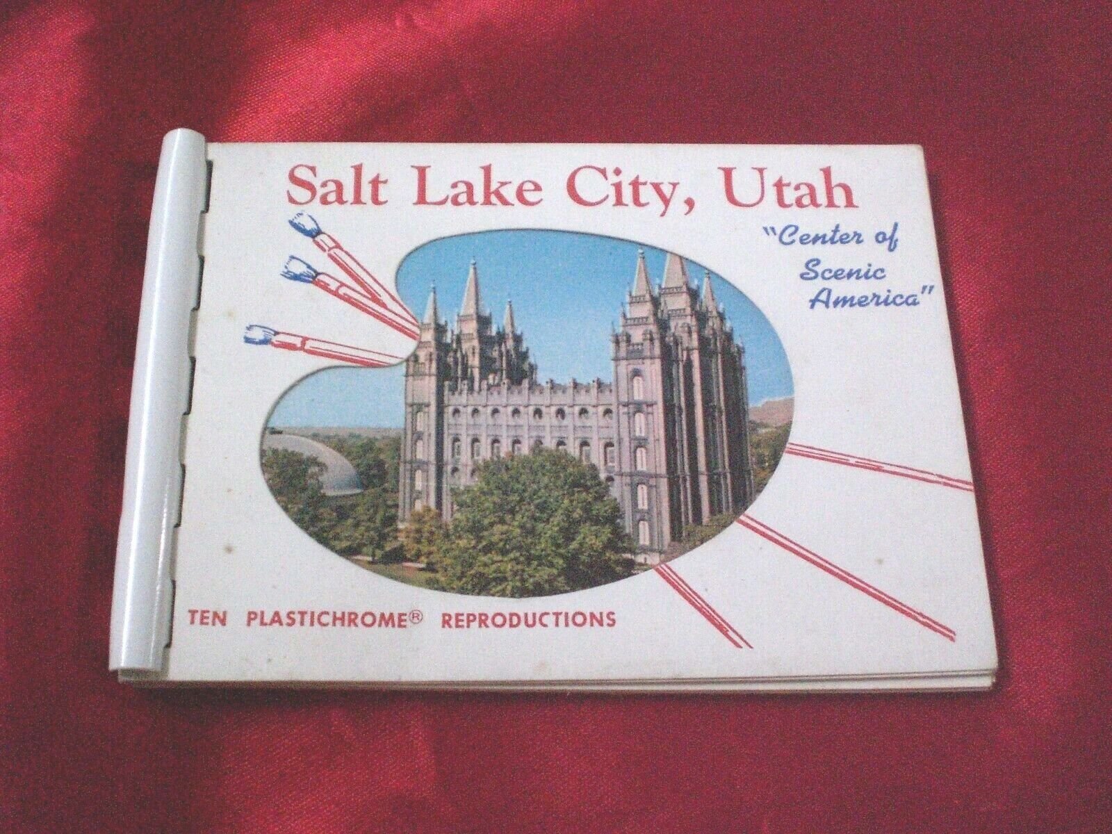Vintage Mini Souvenir Of Salt Lake City, Utah Book
