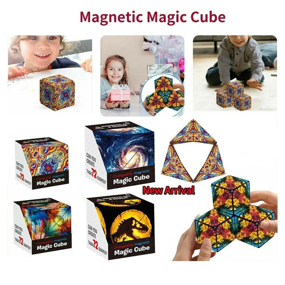Infinity Shape Shifting box 3D Magic Cube Anti Stress Hand Flip Puzzle Toys Gift