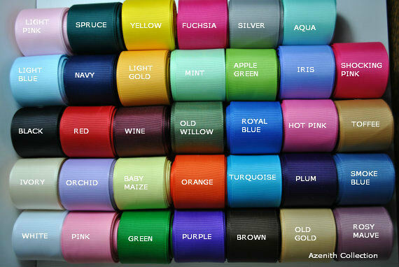 1.5" Grosgrain Ribbon-5 Yards You Pick Color