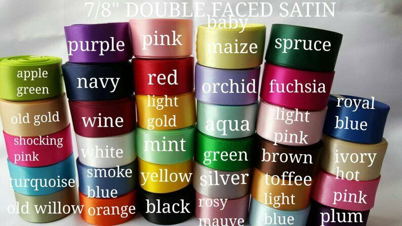 WHOLESALE DOUBLE FACED SATIN 7/8