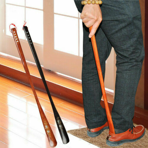 Extra Long Handle Shoe Horn wooden 21
