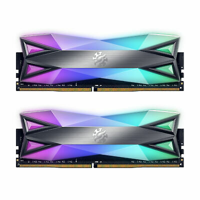 XPG SPECTRIX D60 RGB Desktop Memory 16GB (2x8GB) DDR4 3200MHz CL16 GREY
