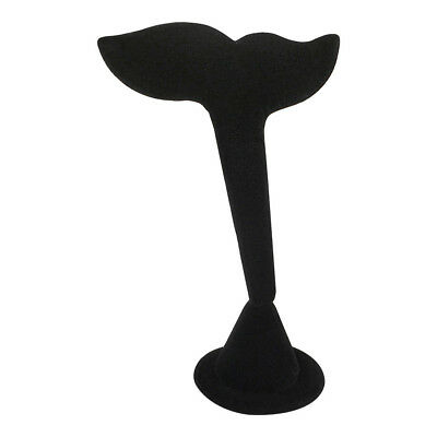 3 X 5 Black Velvet WhaleTail Earring Display Stand Showcase Box Collector