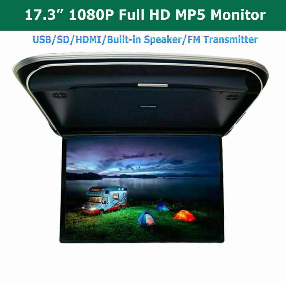 17.3" Car Overhead Roof Monitor Touch Screen Usb Hdmi Car Video Mp5 Player 1080p