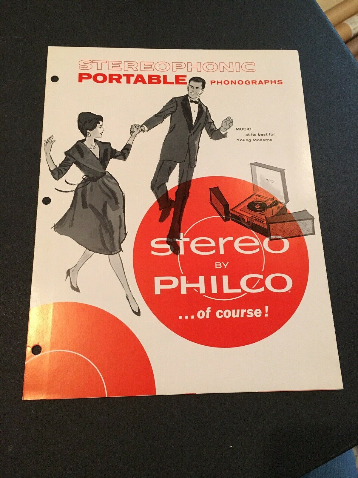 1960s? Philco Portable Record Player Stereo Dealer Brochure