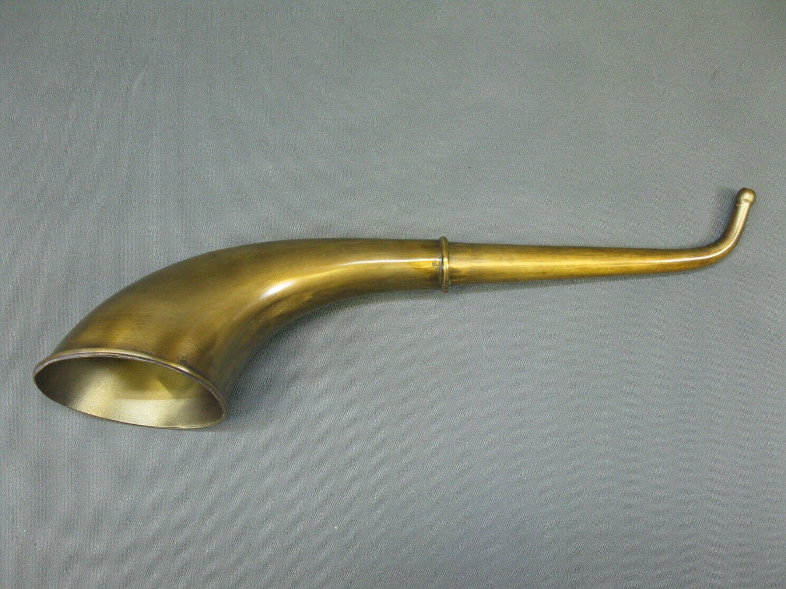 Brass Stethoscope Ear Trumpet Hearing Pipe Amplifier 14 3/16in Tube