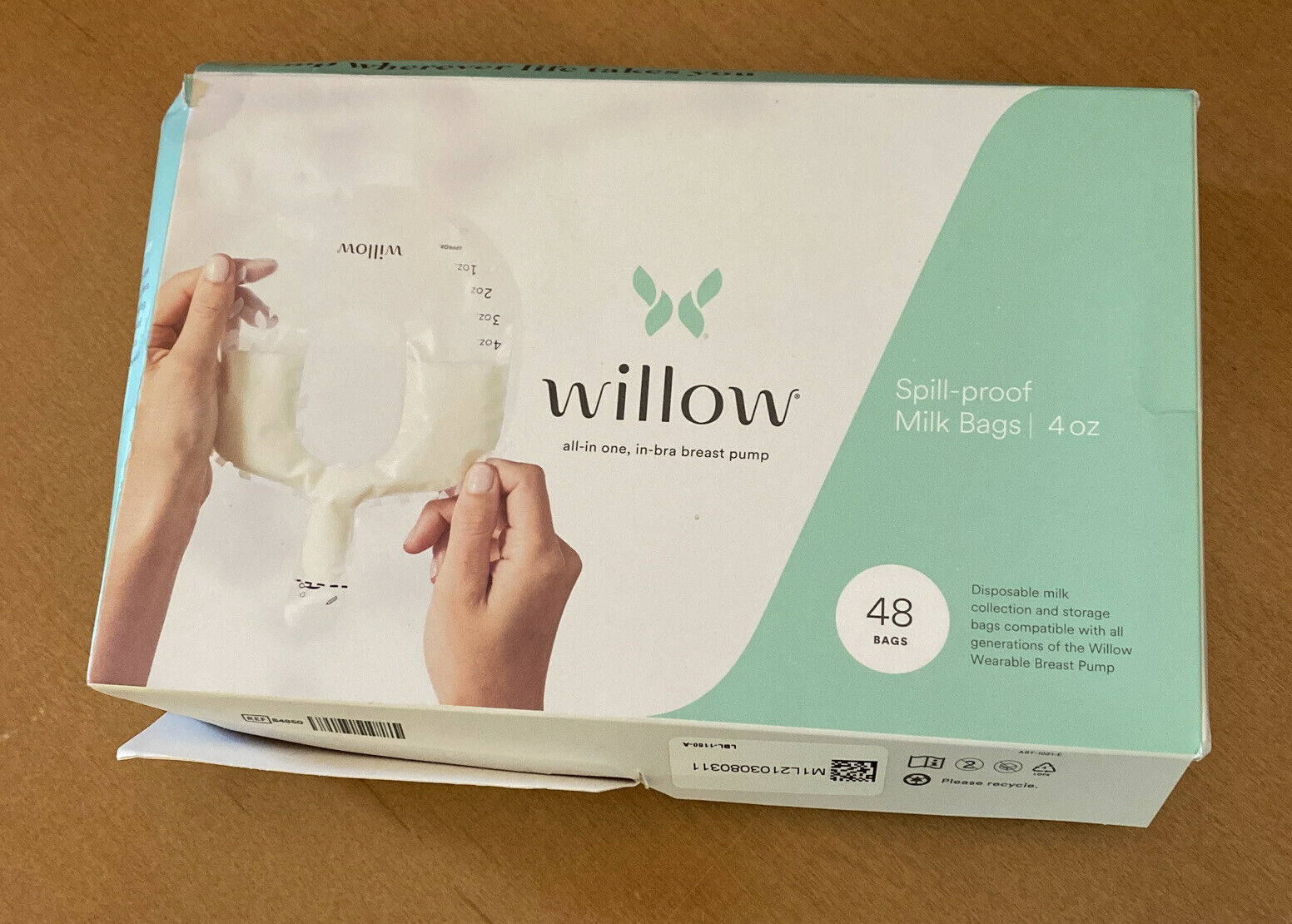 Willow Spill Proof Breast Milk Bags 4 Oz. 48 Count