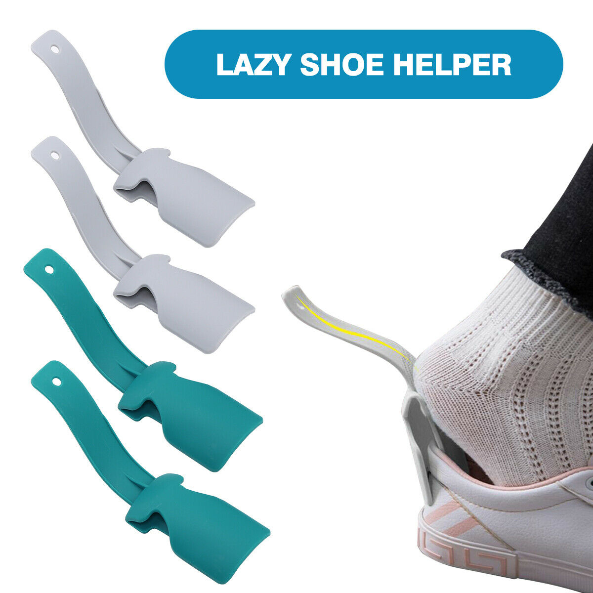 2 Pcs Wear Shoe Horn Helper Shoehorn Shoe Easy on and off Shoe Sturdy Slip Aid