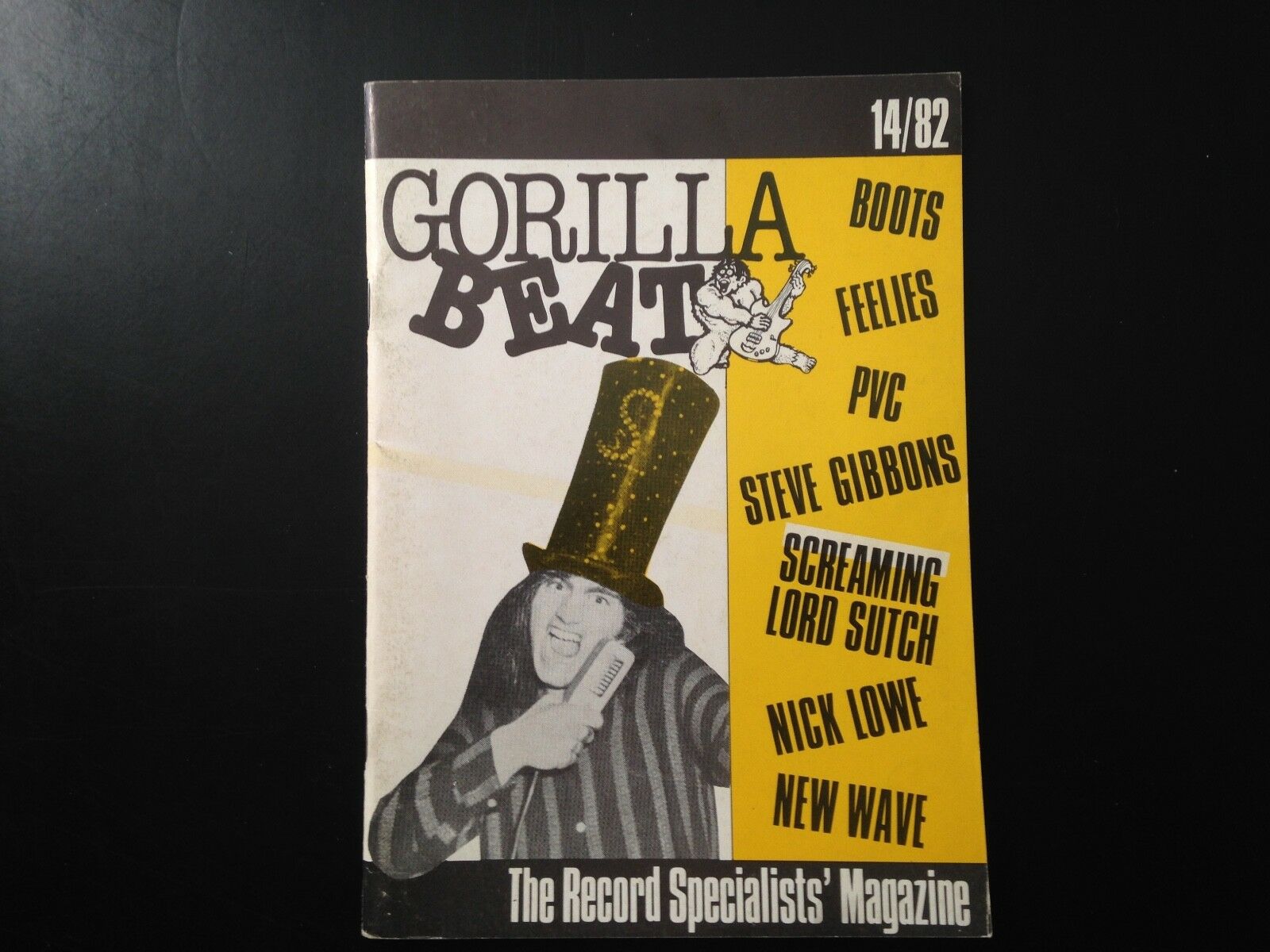 Gorilla Beat Music Magazine, Issue 14, 1982, New Wave, Nick Lowe, Feelies.