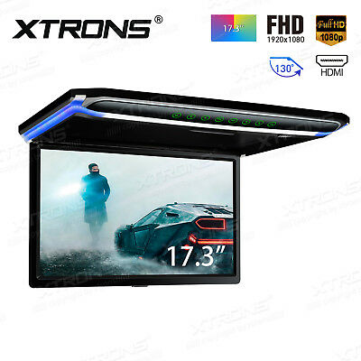 17.3" Car Non-dvd Player Hdmi Roof Mount In Car Flip Down Monitor Full Hd 1080p