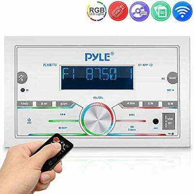 Pyle Plmr77u Double-din Indash Usb Digital Media Bluetooth Marine Audio Receiver