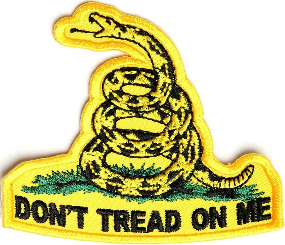 Don't Tread On Me Yellow Snake Patch