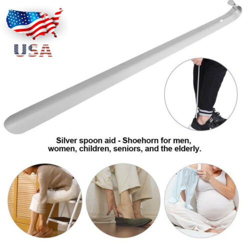 2021 Long Handled Shoe Horn Extended Lifter Stainless Steel With Hanging Hole