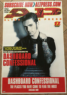 DASHBOARD CONFESSIONAL Rare 2001 PROMO POSTER of Places CD 24x36 NEVER DISPLAYED