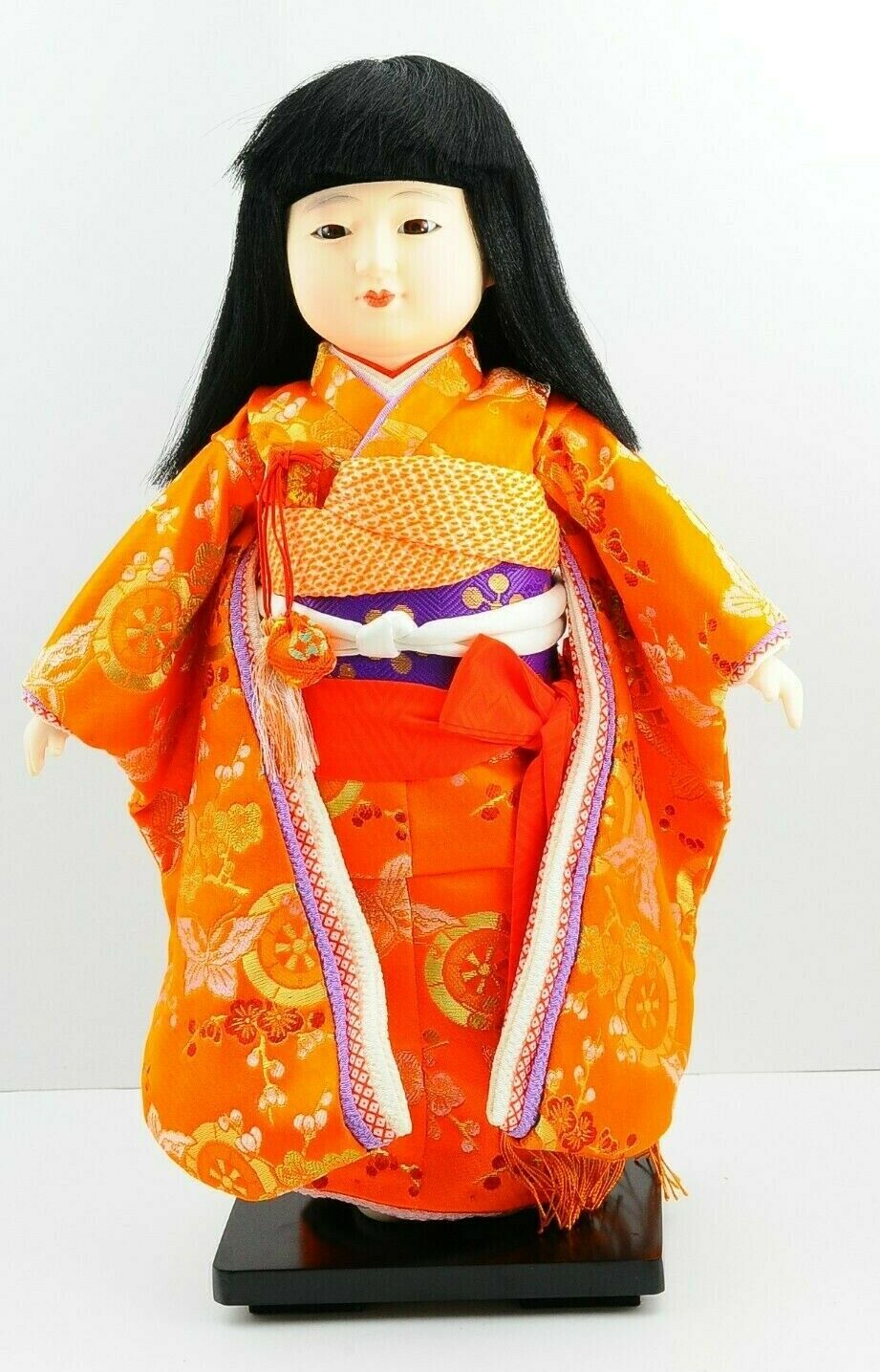 Vintage Japanese Ichimatsu girl's doll Figure Plush 16 inch 41cm height