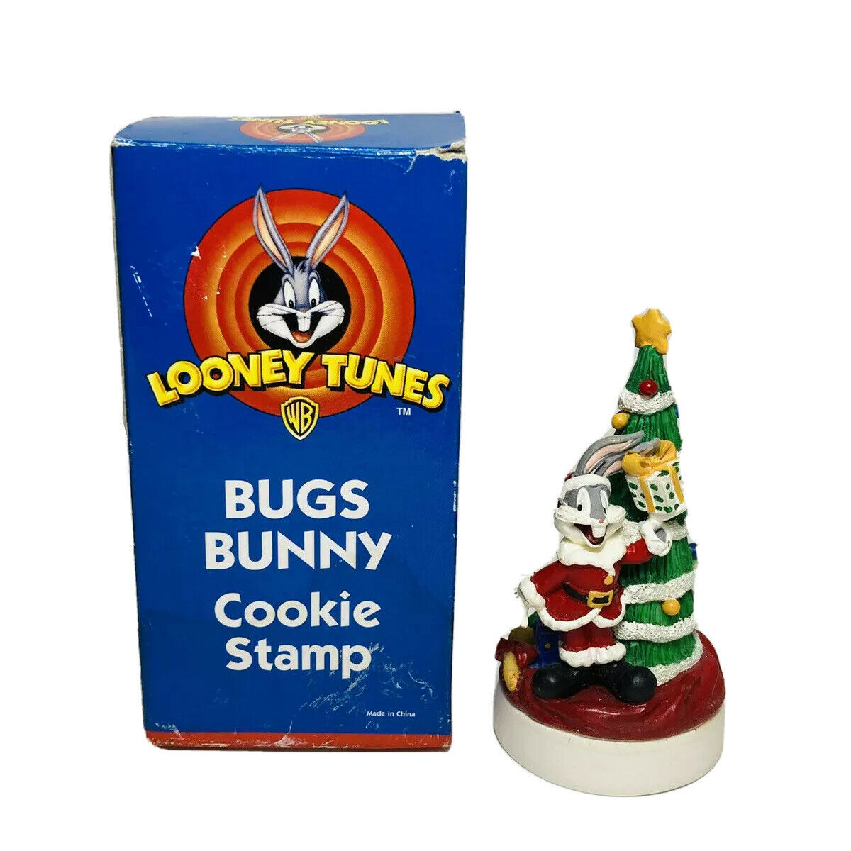 Looney Tunes Bugs Bunny Christmas Santa Cookie Stamp Warner Brothers New Vintage