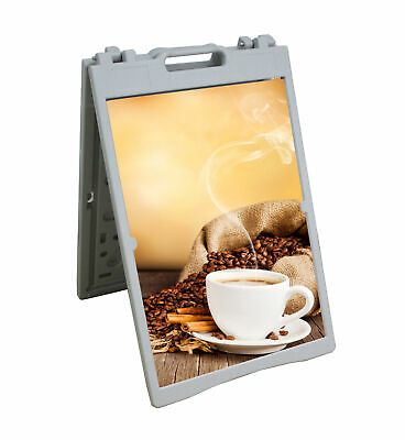 A Frame Plastic Foldable Indoor Outdoor Sandwich Board Pavement Sign