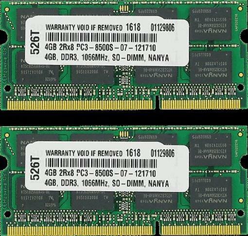 8GB (2X4GB) MEMORY FOR DELL LATITUDE  E4300 E4310 E6410