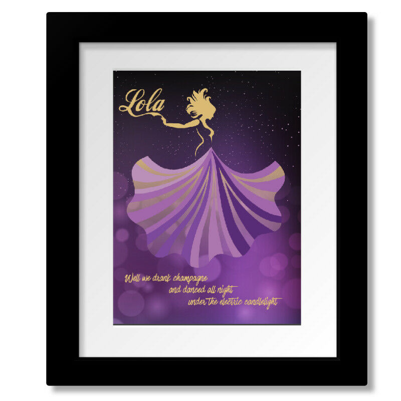 Lola by the Kinks - Song Lyric Inspired Rock Music Art Print, Canvas or Plaque
