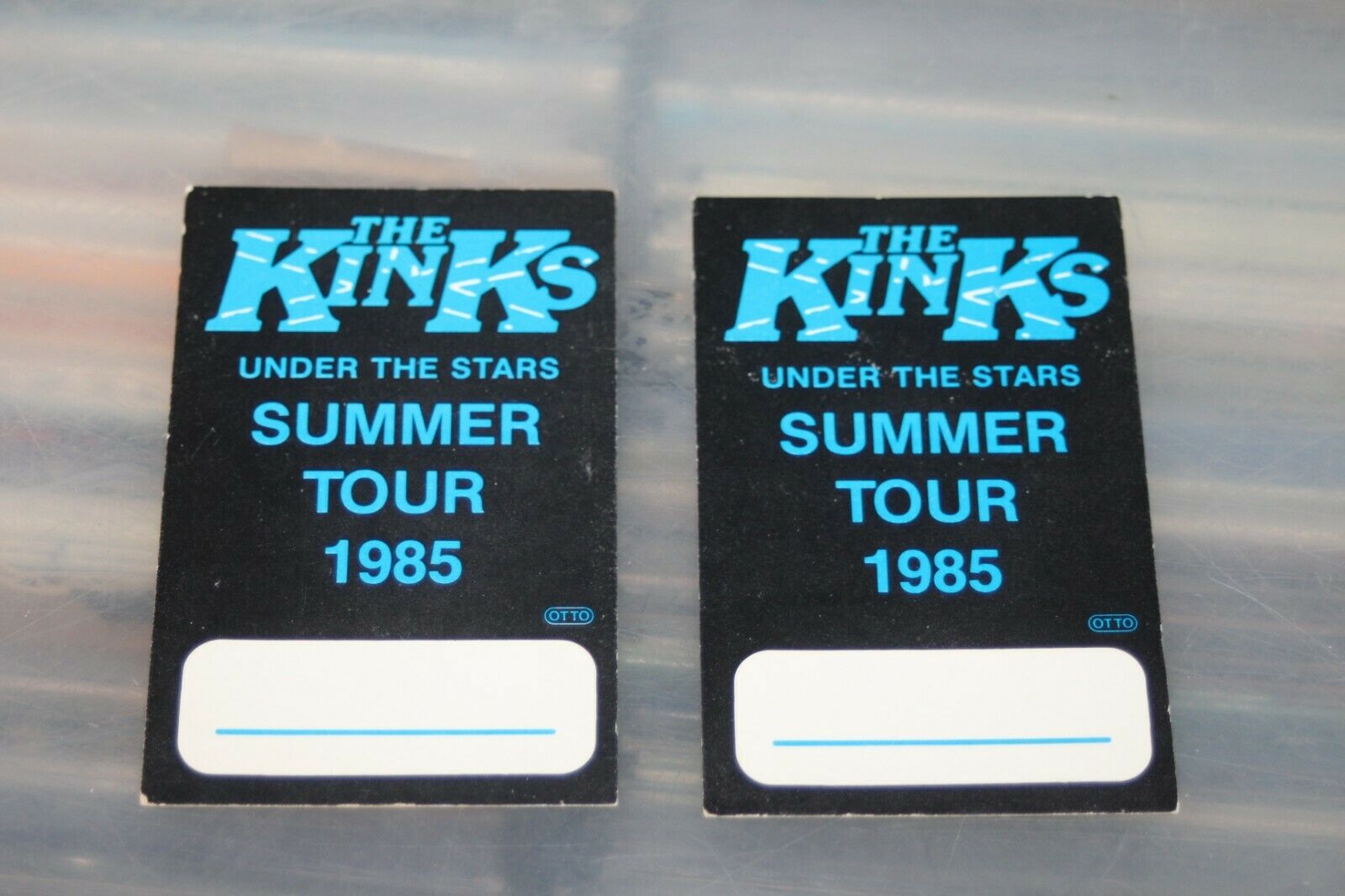The Kinks - 2x Backstage Pass - Inlay Cards - Free Shipping -