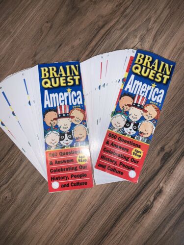 Brain Quest America Edition (ages 9+): History Q&a Deck 1 And 2